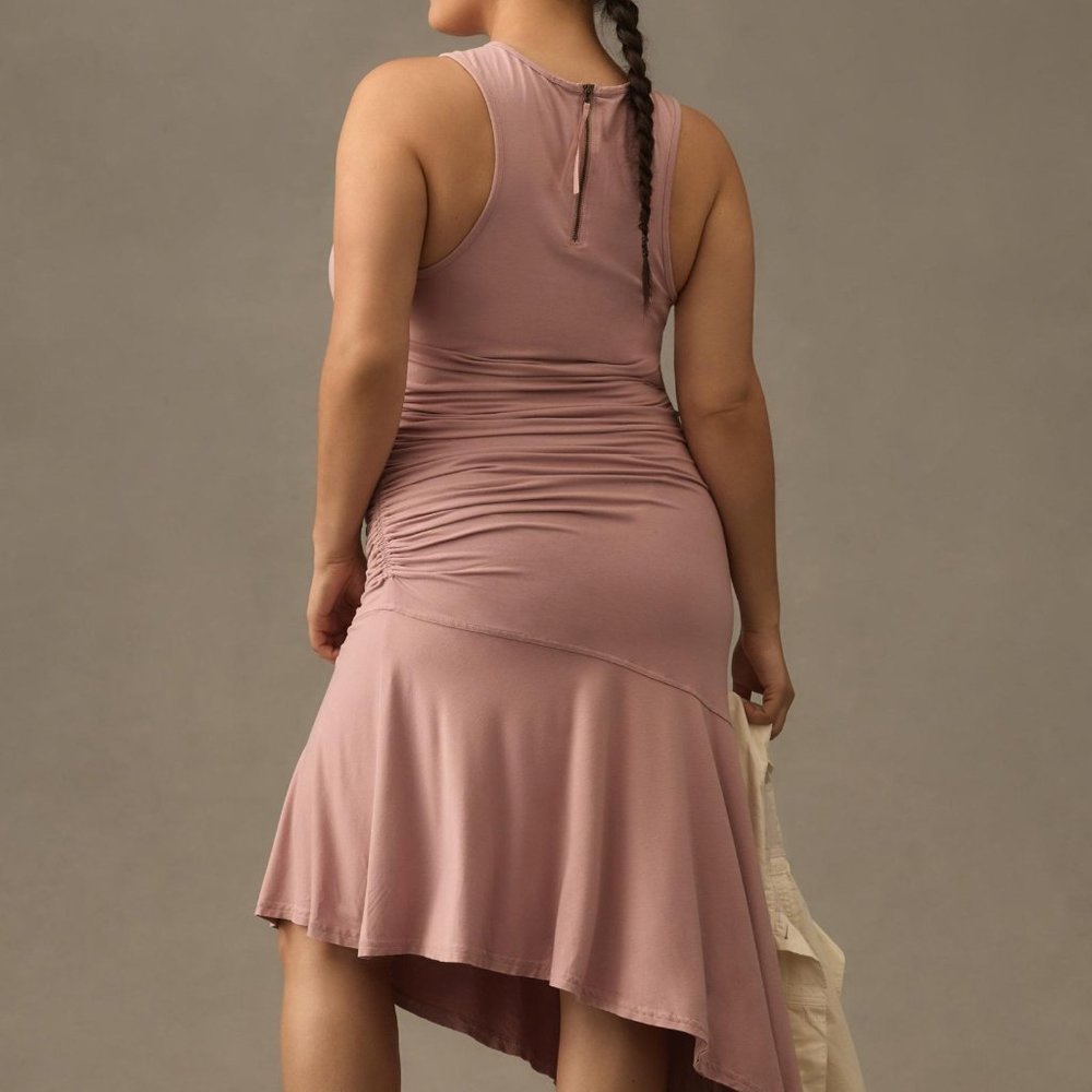 Daily Practice by Anthropologie Sleeveless Side-Ruched Dress NWT - Picture 7 of 13